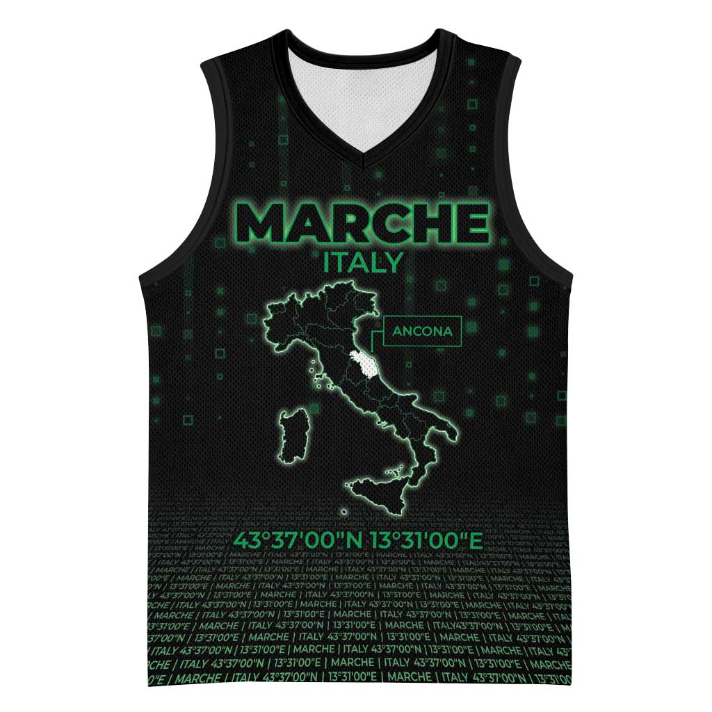 Personalized Italy Marche Basketball Jersey Map And Coordinates Code