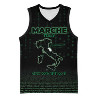 Personalized Italy Marche Basketball Jersey Map And Coordinates Code