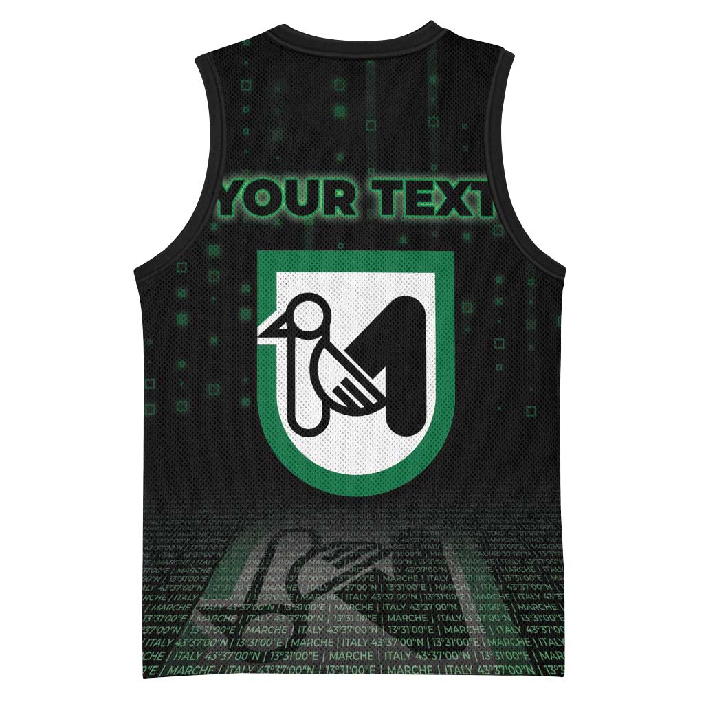 Personalized Italy Marche Basketball Jersey Map And Coordinates Code