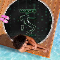 Italy Marche Beach Blanket Map And Coordinates Code