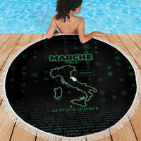 Italy Marche Beach Blanket Map And Coordinates Code
