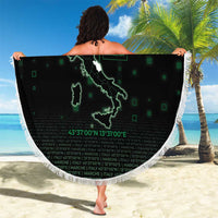 Italy Marche Beach Blanket Map And Coordinates Code