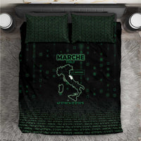 Italy Marche Bedding Set Map And Coordinates Code