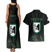 Personalized Italy Marche Couples Matching Tank Maxi Dress and Hawaiian Shirt Map And Coordinates Code
