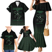Personalized Italy Marche Family Matching Mermaid Dress and Hawaiian Shirt Map And Coordinates Code
