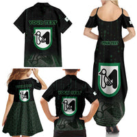 Personalized Italy Marche Family Matching Summer Maxi Dress and Hawaiian Shirt Map And Coordinates Code