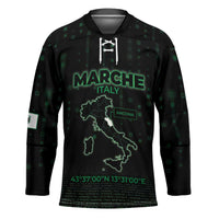 Personalized Italy Marche Hockey Jersey Map And Coordinates Code