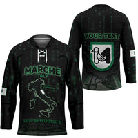 Personalized Italy Marche Hockey Jersey Map And Coordinates Code