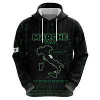 Personalized Italy Marche Hoodie Map And Coordinates Code