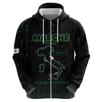 Personalized Italy Marche Hoodie Map And Coordinates Code