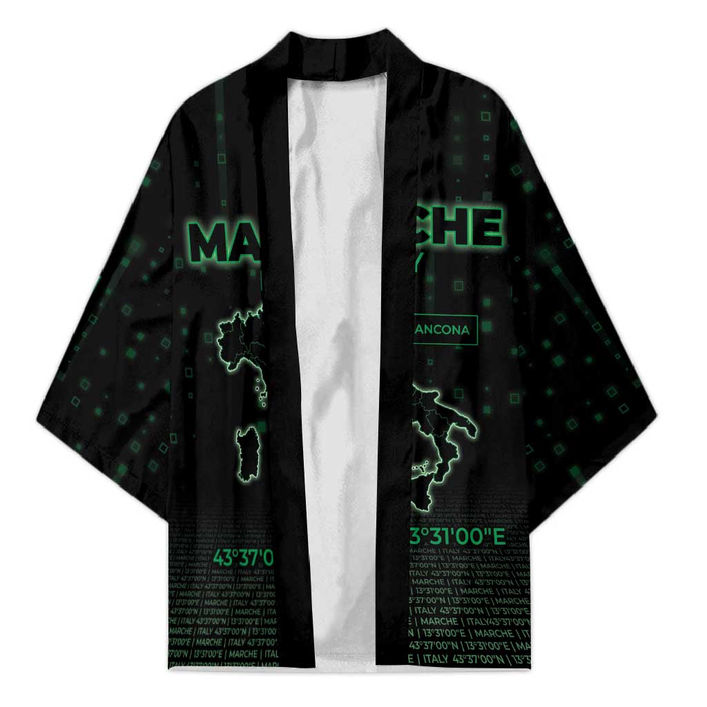 Personalized Italy Marche Kimono Map And Coordinates Code