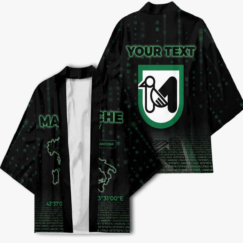 Personalized Italy Marche Kimono Map And Coordinates Code