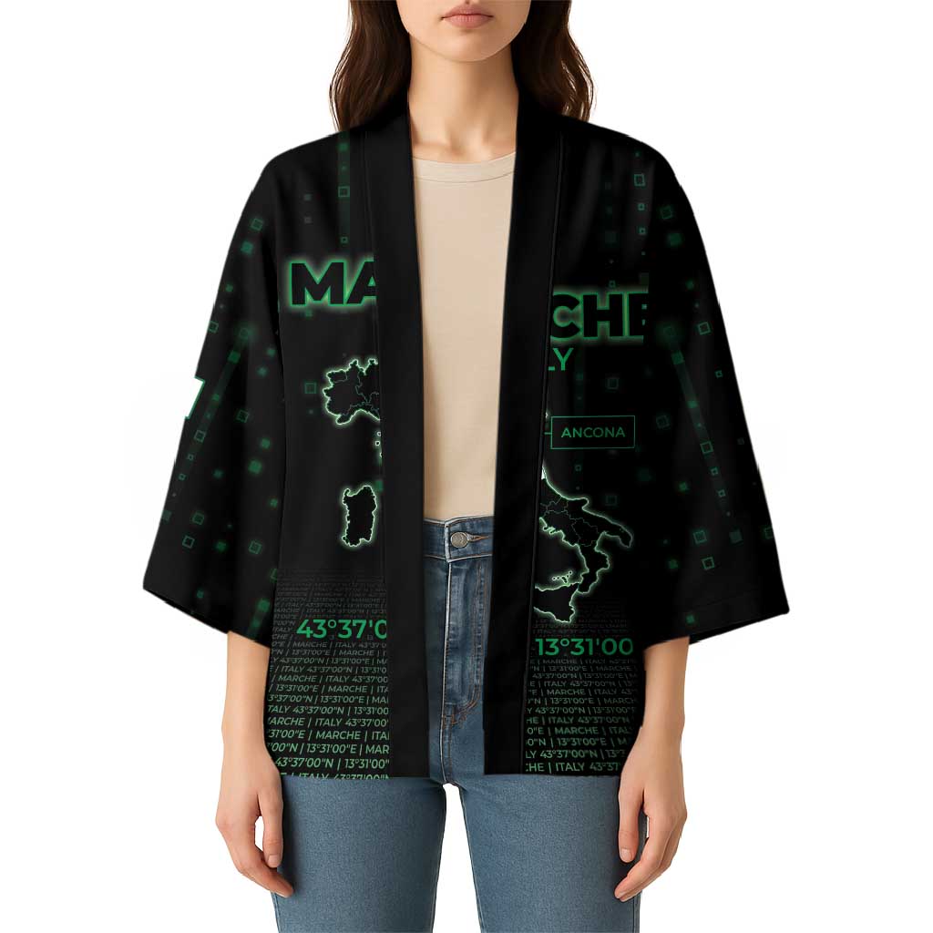 Personalized Italy Marche Kimono Map And Coordinates Code