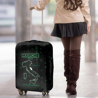 Italy Marche Luggage Cover Map And Coordinates Code