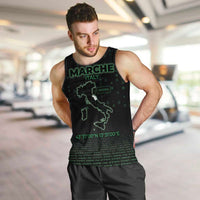 Personalized Italy Marche Men Tank Top Map And Coordinates Code