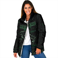 Personalized Italy Marche Padded Jacket Map And Coordinates Code