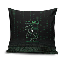 Italy Marche Pillow Cover Map And Coordinates Code