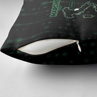 Italy Marche Pillow Cover Map And Coordinates Code