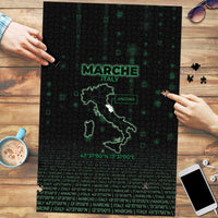 Italy Marche Puzzle Map And Coordinates Code