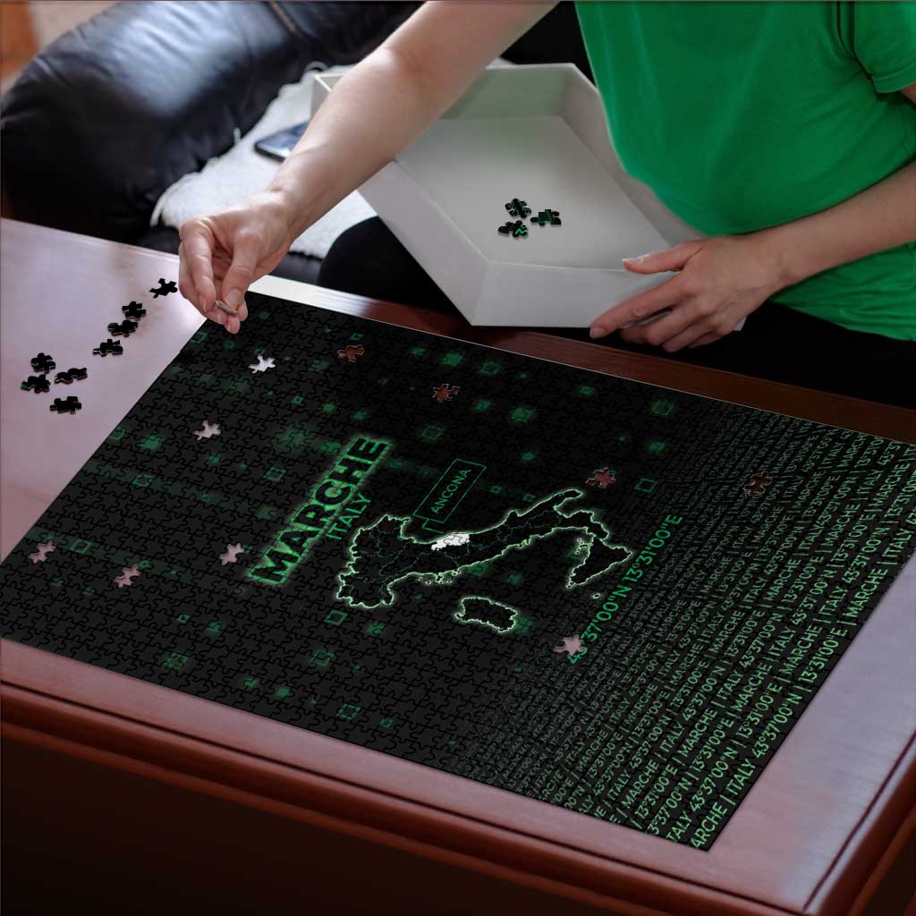 Italy Marche Puzzle Map And Coordinates Code