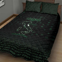 Italy Marche Quilt Bed Set Map And Coordinates Code