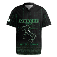 Personalized Italy Marche Rugby Jersey Map And Coordinates Code