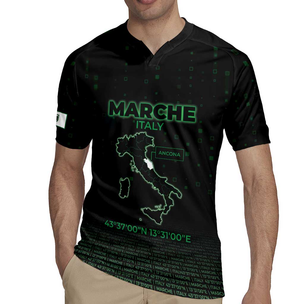Personalized Italy Marche Rugby Jersey Map And Coordinates Code