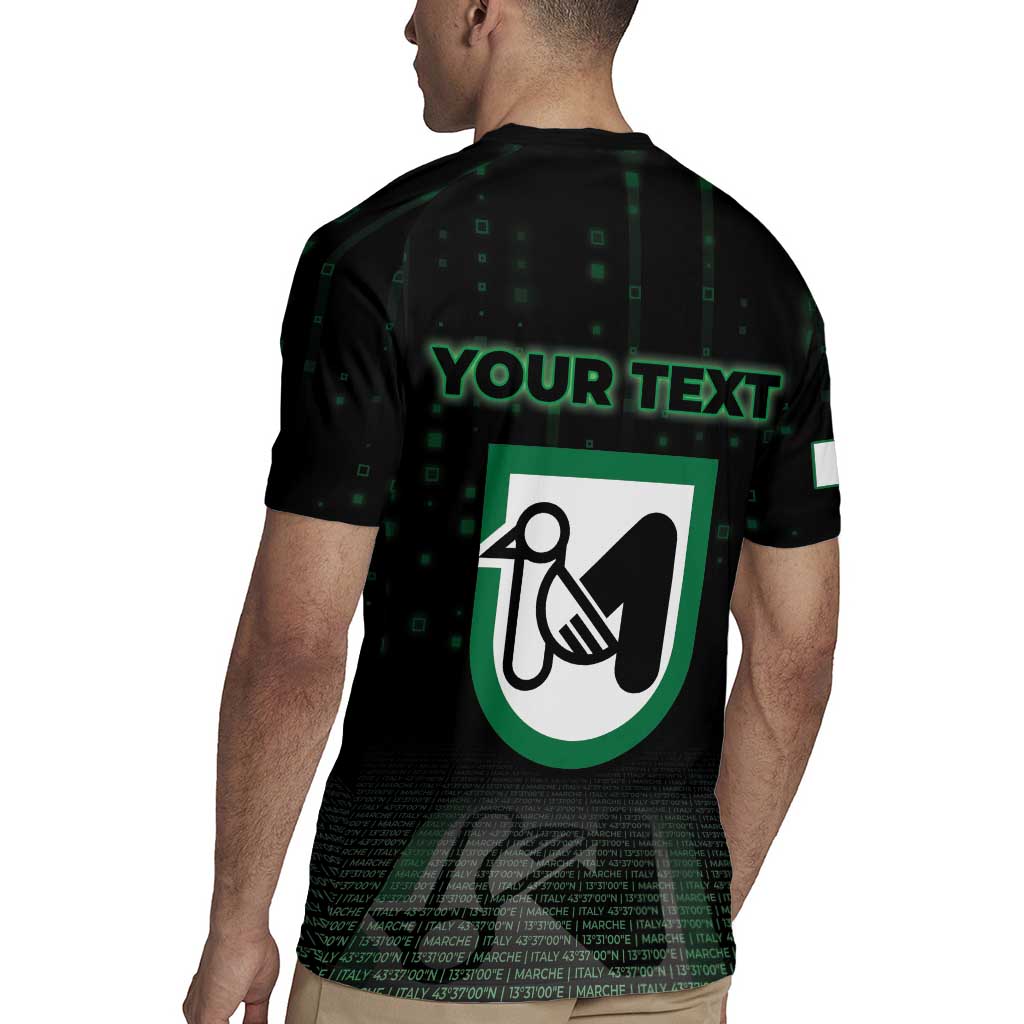 Personalized Italy Marche Rugby Jersey Map And Coordinates Code