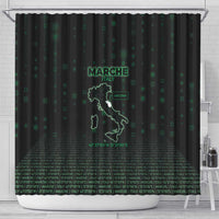 Italy Marche Shower Curtain Map And Coordinates Code
