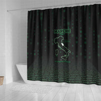 Italy Marche Shower Curtain Map And Coordinates Code