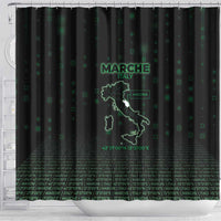 Italy Marche Shower Curtain Map And Coordinates Code