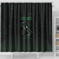 Italy Marche Shower Curtain Map And Coordinates Code