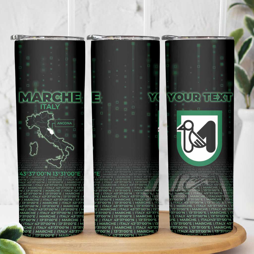 Personalized Italy Marche Skinny Tumbler Map And Coordinates Code