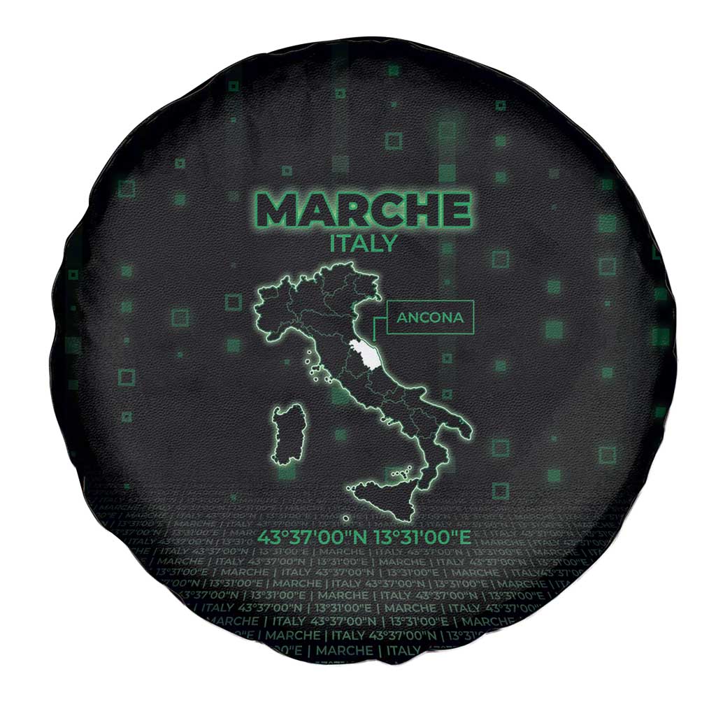 Italy Marche Spare Tire Cover Map And Coordinates Code