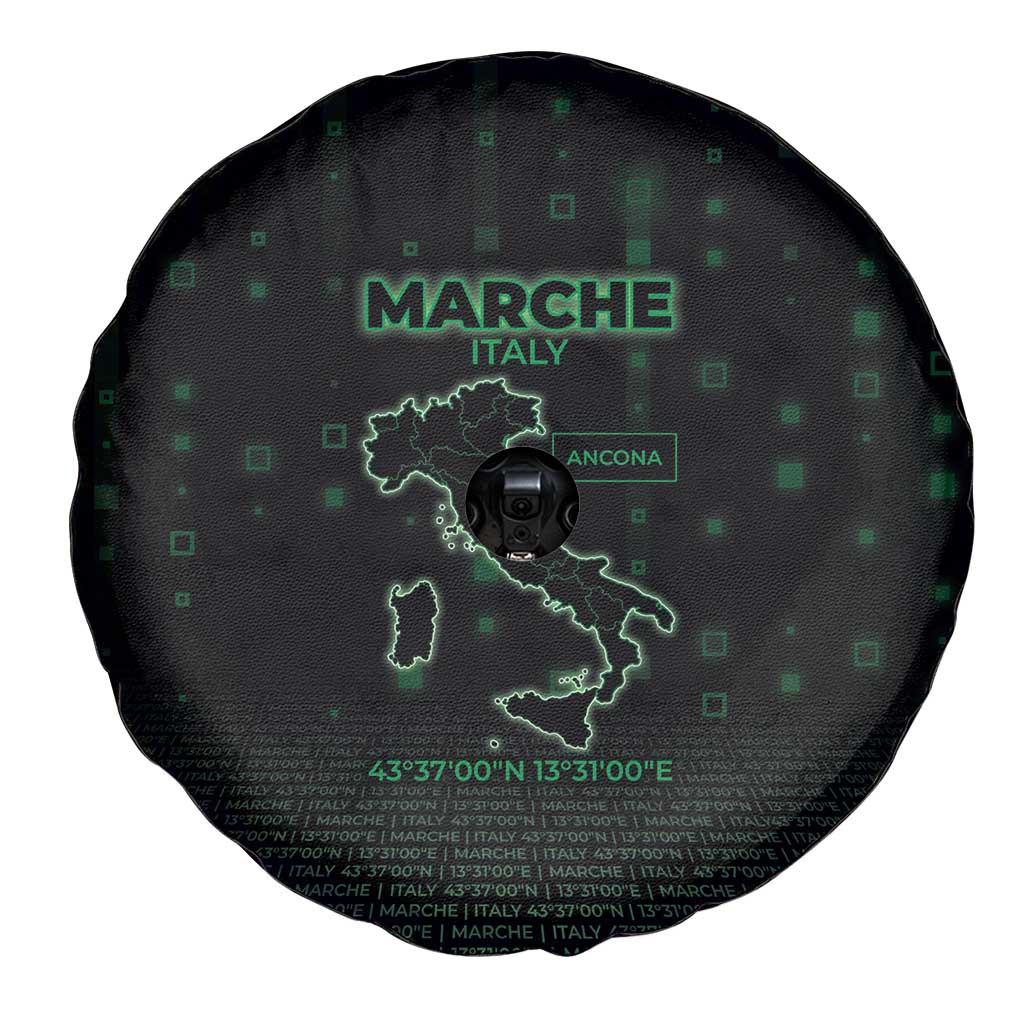 Italy Marche Spare Tire Cover Map And Coordinates Code