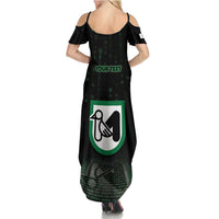 Personalized Italy Marche Summer Maxi Dress Map And Coordinates Code