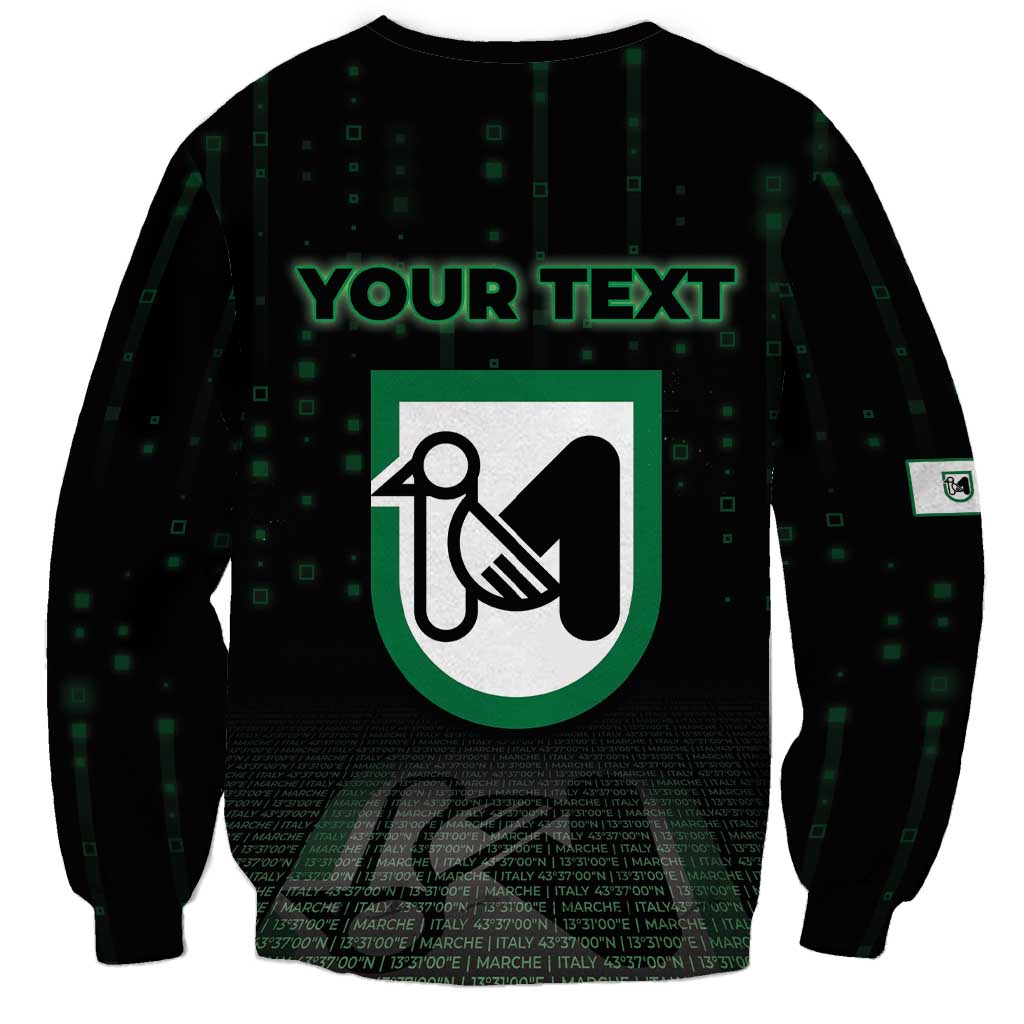 Personalized Italy Marche Sweatshirt Map And Coordinates Code