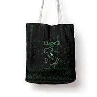 Italy Marche Tote Bag Map And Coordinates Code