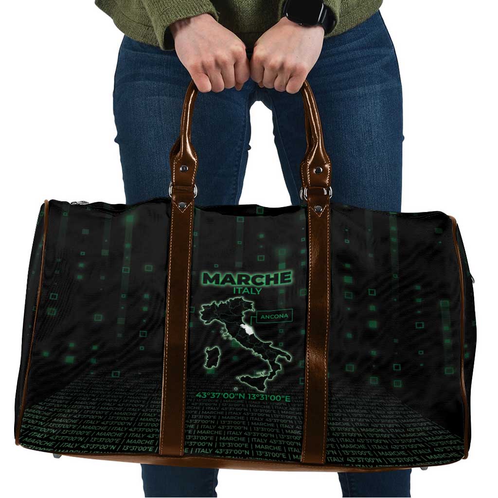 Italy Marche Travel Bag Map And Coordinates Code