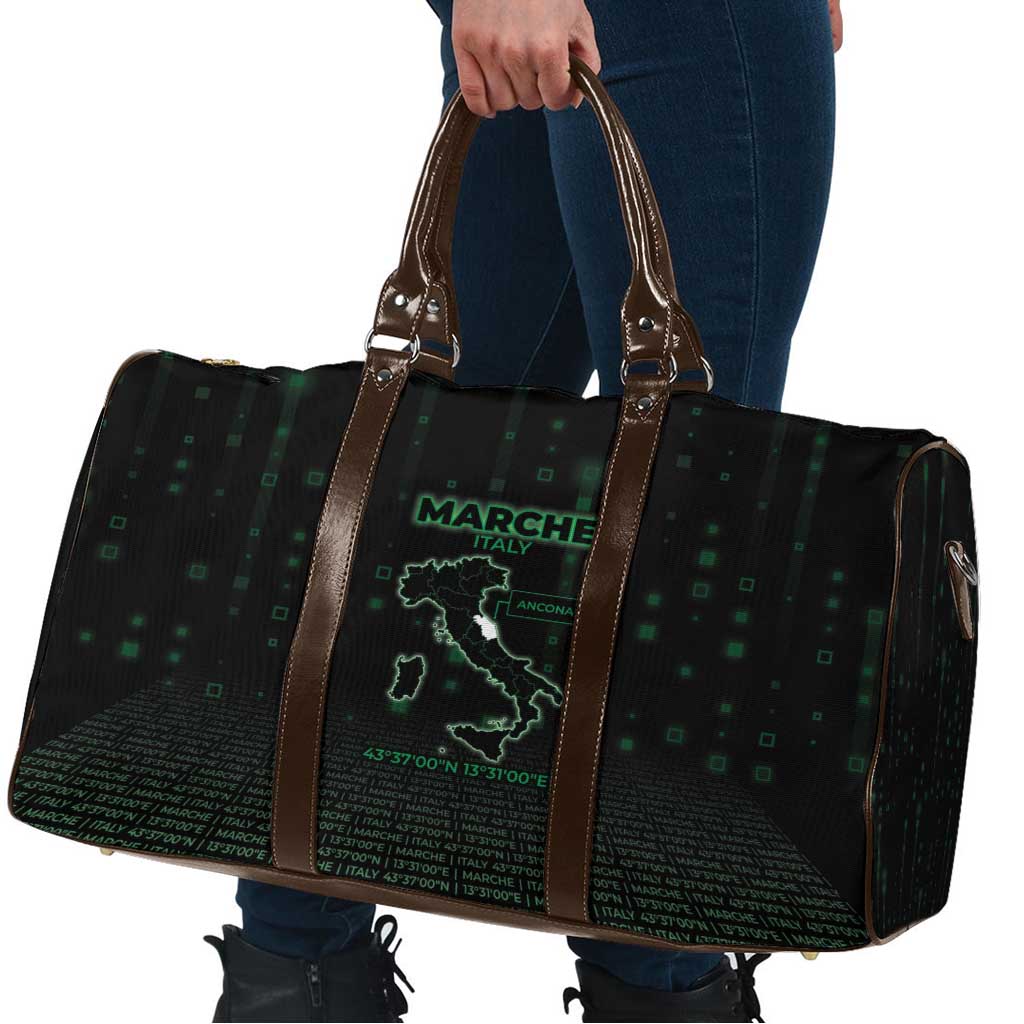Italy Marche Travel Bag Map And Coordinates Code