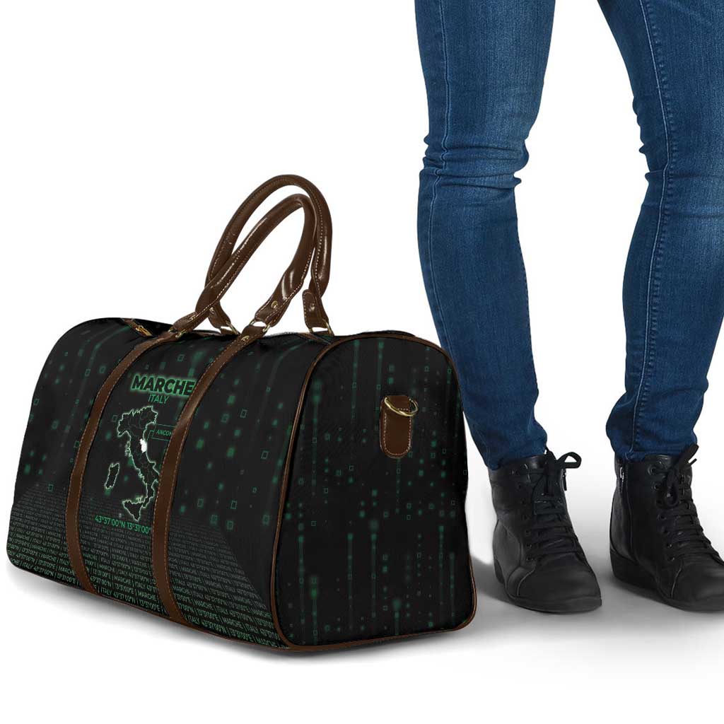 Italy Marche Travel Bag Map And Coordinates Code