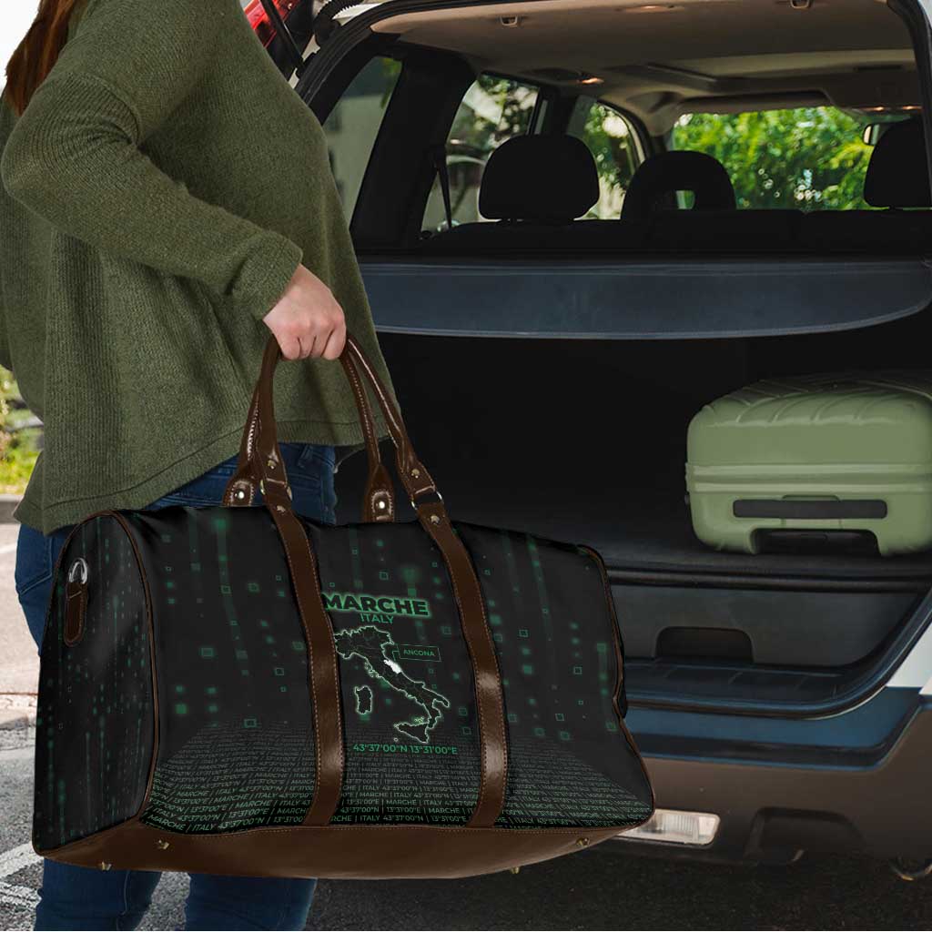 Italy Marche Travel Bag Map And Coordinates Code