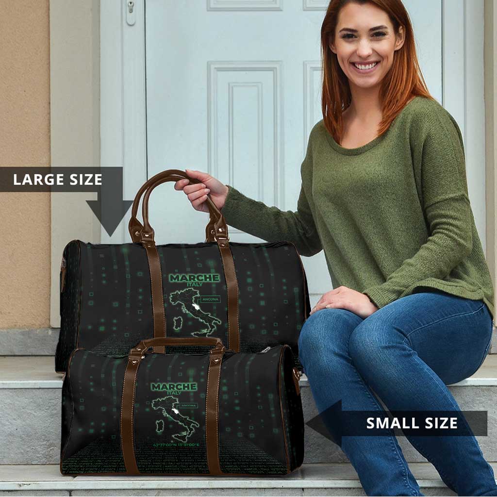 Italy Marche Travel Bag Map And Coordinates Code