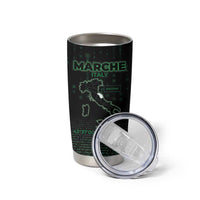 Personalized Italy Marche Tumbler Cup Map And Coordinates Code