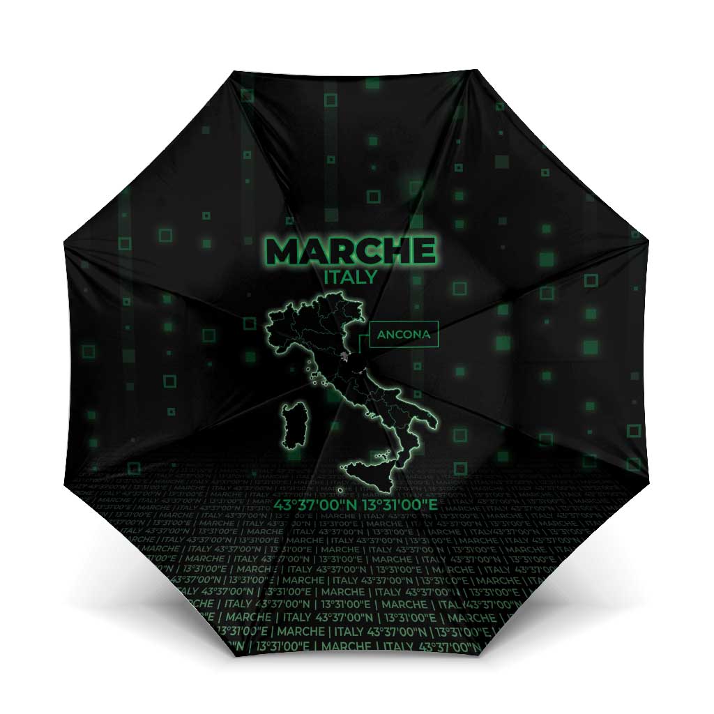 Italy Marche Umbrella Map And Coordinates Code