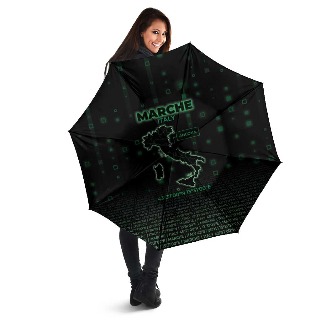 Italy Marche Umbrella Map And Coordinates Code