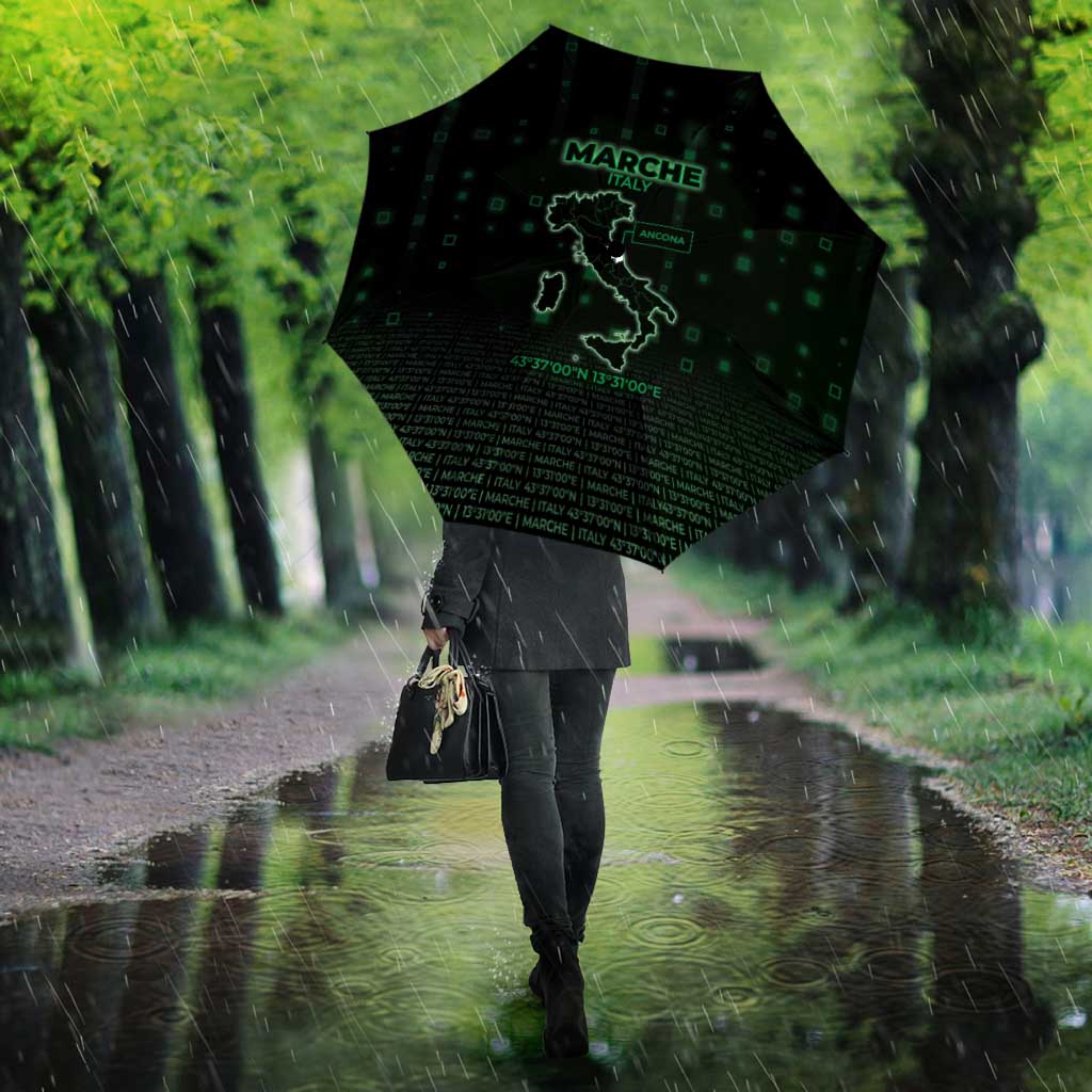 Italy Marche Umbrella Map And Coordinates Code