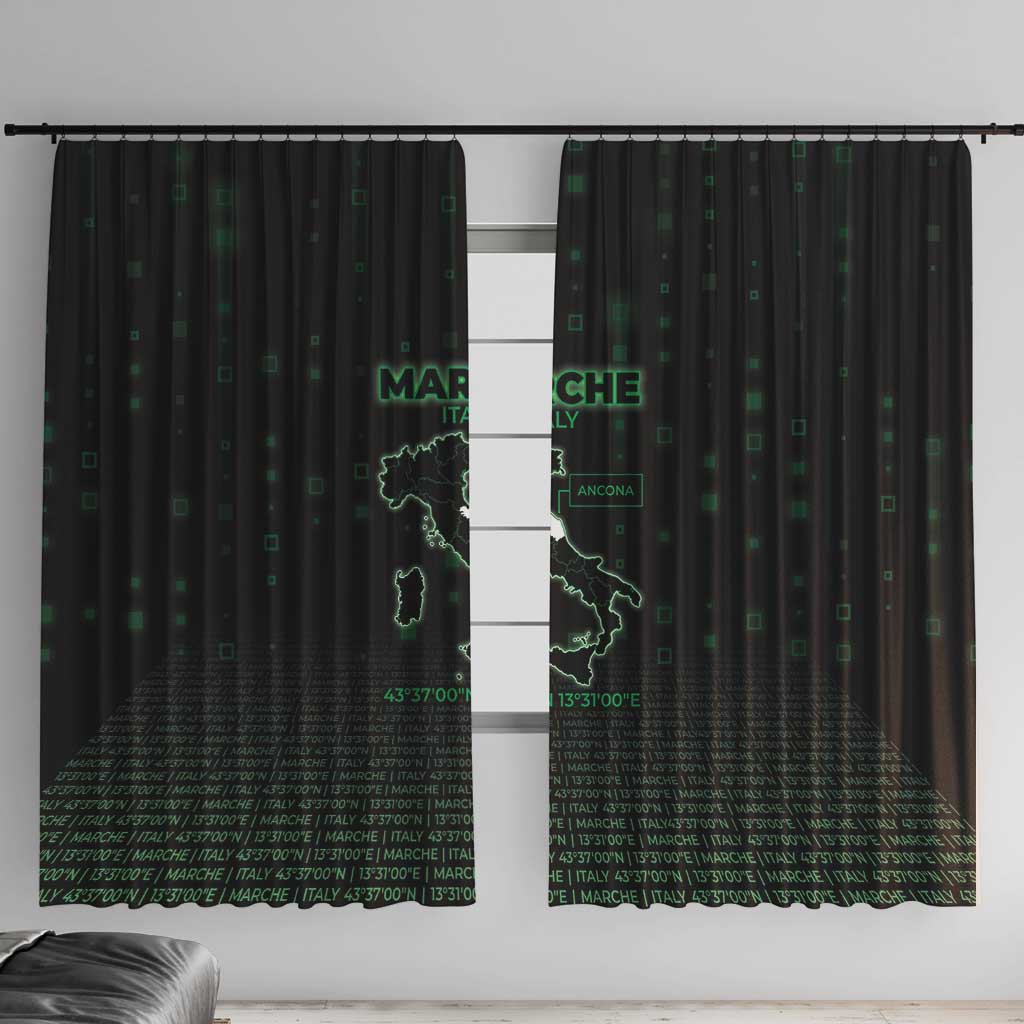 Italy Marche Window Curtain Map And Coordinates Code