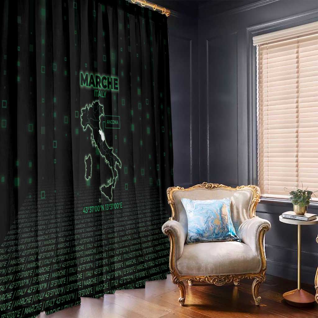 Italy Marche Window Curtain Map And Coordinates Code