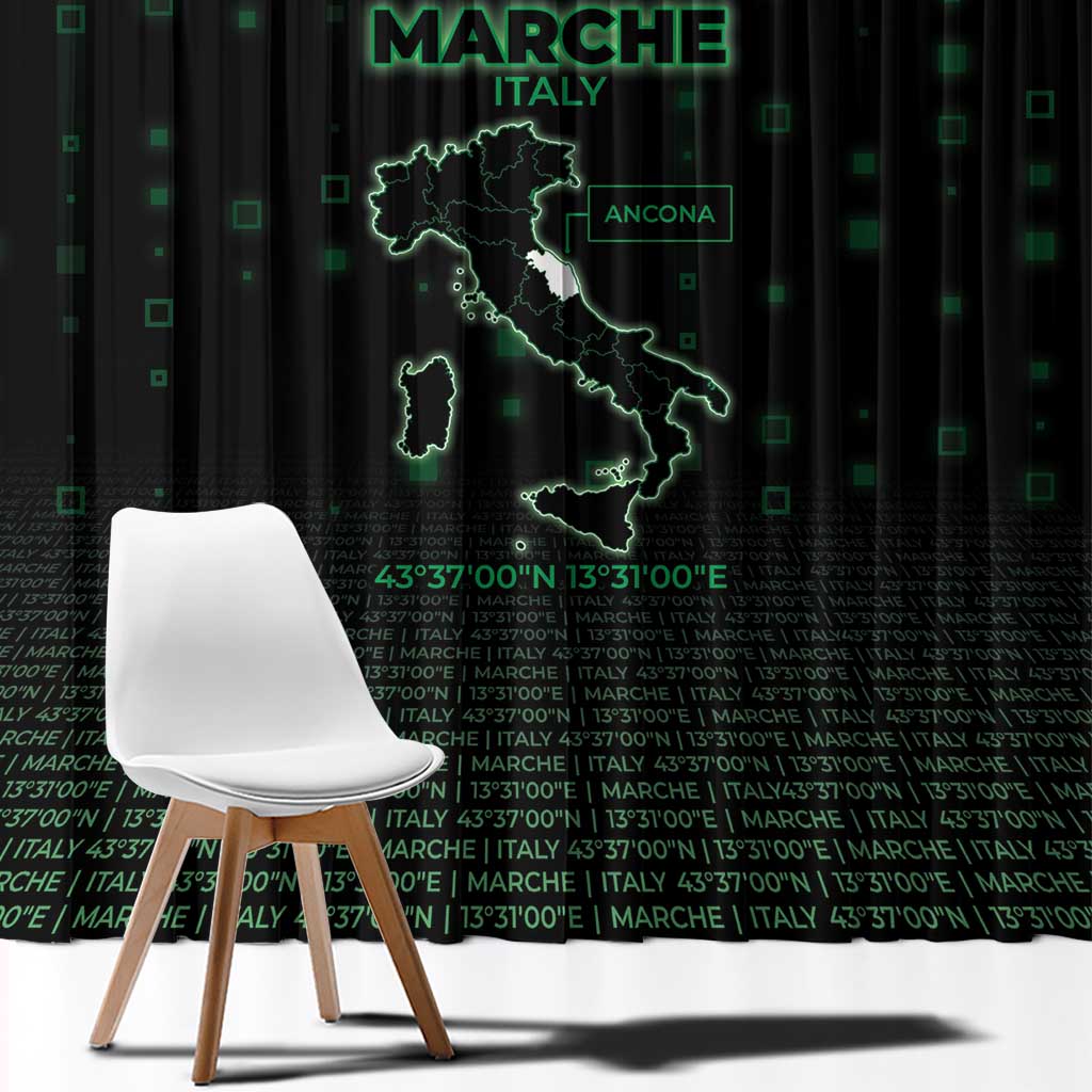 Italy Marche Window Curtain Map And Coordinates Code